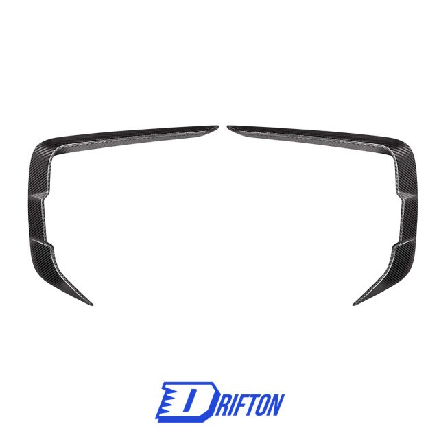 X Style Dry Carbon Fiber Front Canards For BMW 8 Series G14 G15 G16 2018-2025