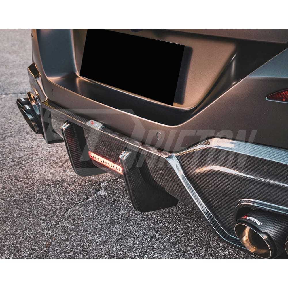 TAKD Style Dry Carbon Fiber Rear Diffuser For BMW 8 Series G14 G15 G16 2018-2025