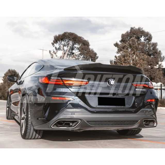 PSM Style Dry Carbon Fiber Rear Spoiler Trunk Wing For BMW 8 Series G14 G15 G16 2018-2025
