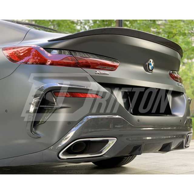XA Style Dry Carbon Fiber Rear Canards For BMW 8 Series G14 G15 G16 2018-2025