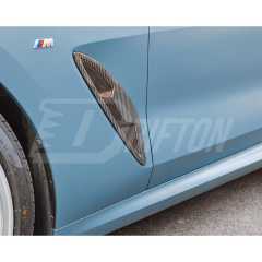 Dry Carbon Fiber Fender Side Vents Trim Cover For BMW 8 Series G14 G15 G16 2018-2025