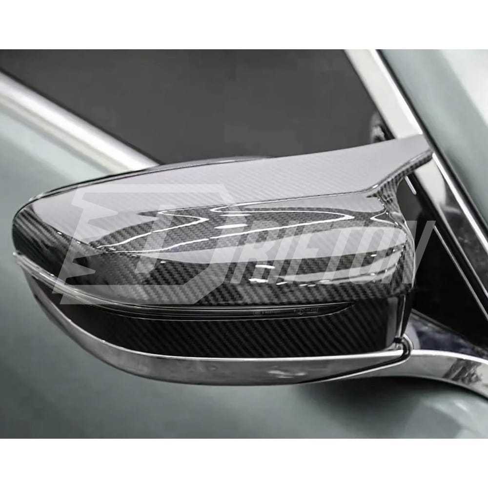 M5 Style Dry Carbon Fiber Replacement Mirror Cover For BMW 8 Series G14 G15 G16 LHD RHD 2018-2025
