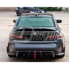 PSM Style Dry Carbon Fiber Trunk Spoiler Rear Wing For BMW G80 M3 G82 M4 2020-2024
