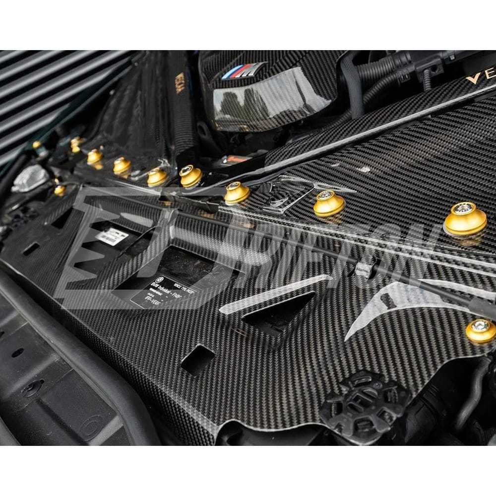OEM Style Dry Carbon Fiber Cooling Shroud Trim Cover For BMW G82 M4 G80 M3 2020-2024