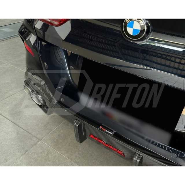 TAKD Style Dry Carbon Fiber Rear Diffuser For BMW 8 Series G14 G15 G16 2018-2025