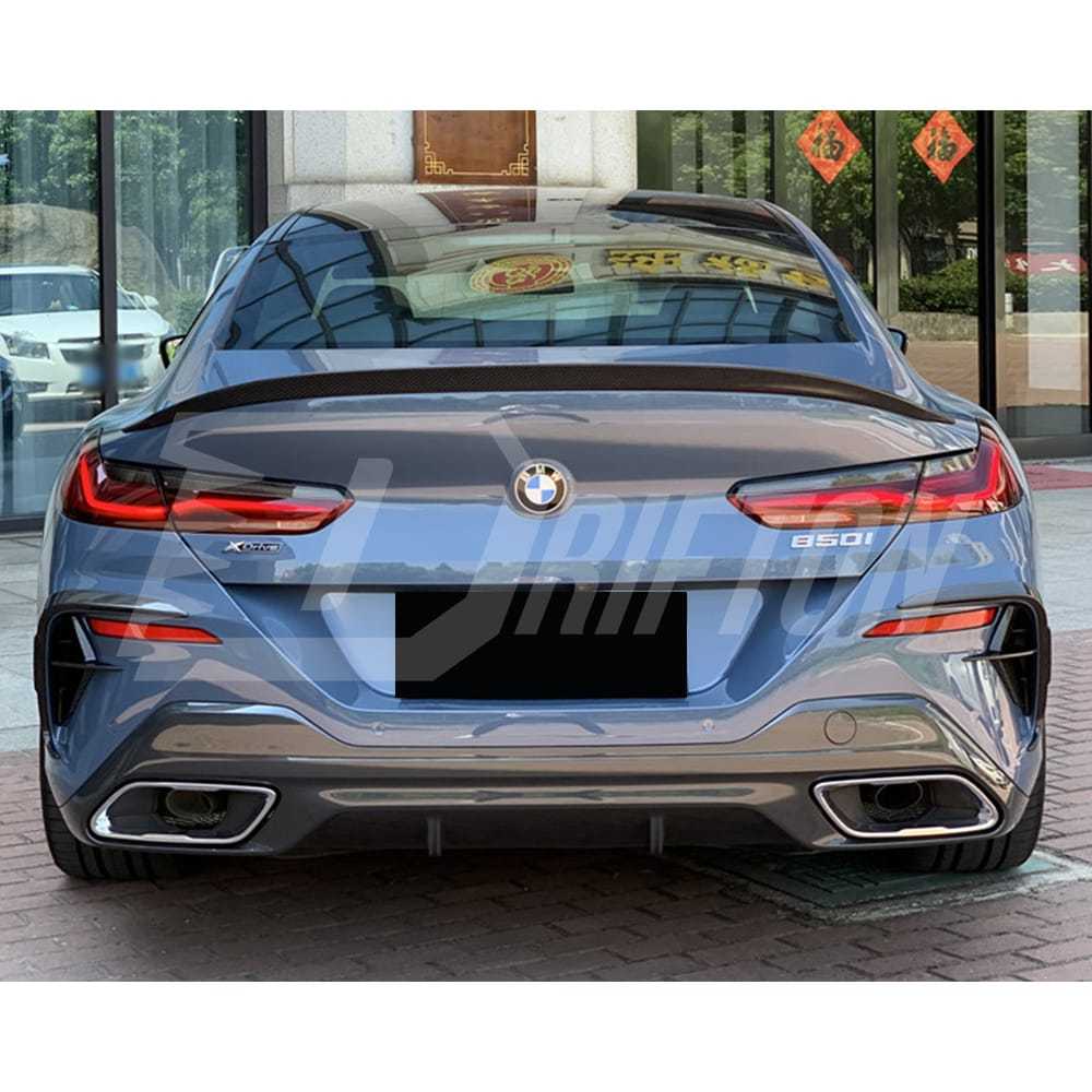 3D Style Dry Carbon Fiber Trunk Spoiler Rear Wing For BMW 8 Series G14 G15 G16 2018-2025