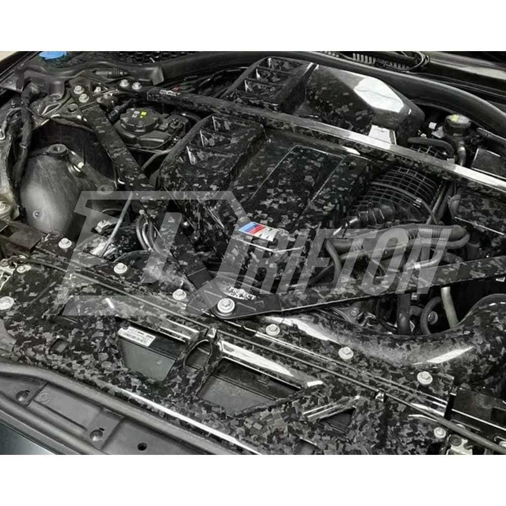 OEM Style Dry Carbon Fiber Cooling Shroud Trim Cover For BMW G82 M4 G80 M3 2020-2024
