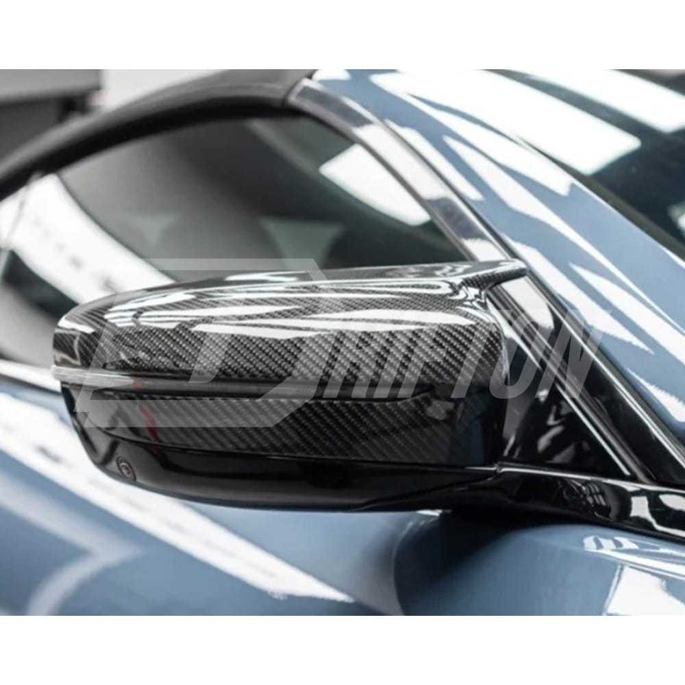 Carbon Fiber Side Mirror Replacement Cover For BMW 8 Series G14 G15 G16 2018-2025