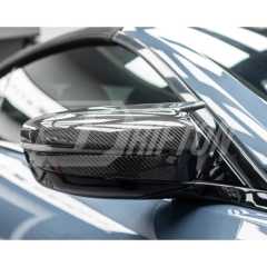 Carbon Fiber Side Mirror Replacement Cover For BMW 8 Series G14 G15 G16 2018-2025