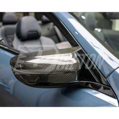 Carbon Fiber Side Mirror Replacement Cover For BMW 8 Series G14 G15 G16 2018-2025