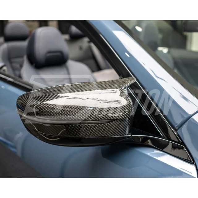 Carbon Fiber Side Mirror Replacement Cover For BMW 8 Series G14 G15 G16 2018-2025