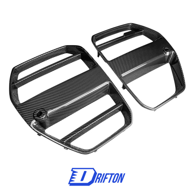 ST Style Dry Carbon Fiber Front Grille For BMW G80 M3 G82 M4 2020-2024