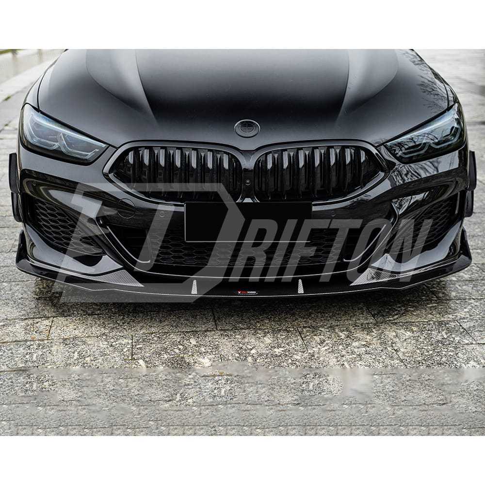 TAKD Style Dry Carbon Fiber Front Lip For BMW 8 Series G14 G15 G16 2018-2025