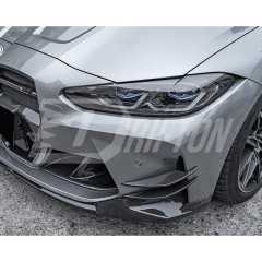 AC Style Dry Carbon Fiber Canards For BMW G80 M3 G82 M4 2020-2024