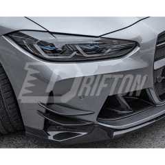 AC Style Dry Carbon Fiber Canards For BMW G80 M3 G82 M4 2020-2024