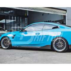 MP Style Dry Carbon Fiber Side Skirt For BMW G80 M3 G82 M4 2020-2024