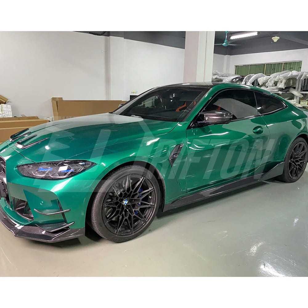 MP Style Dry Carbon Fiber Side Skirt For BMW G80 M3 G82 M4 2020-2024
