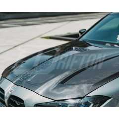 PT Style Dry Carbon Fiber Hood For BMW G80 M3 G82 M4 2020-2024