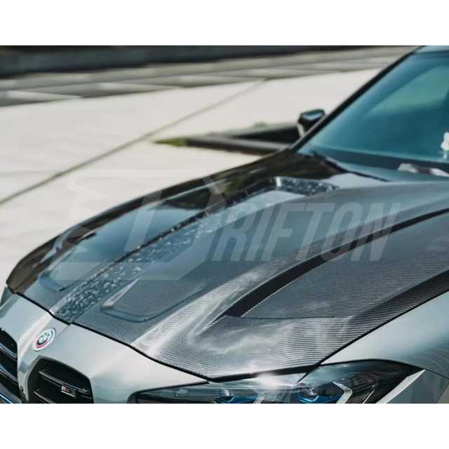 PT Style Dry Carbon Fiber Hood For BMW G80 M3 G82 M4 2020-2024