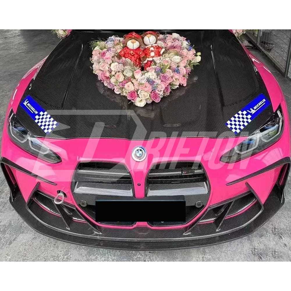 PT Style Dry Carbon Fiber Hood For BMW G80 M3 G82 M4 2020-2024