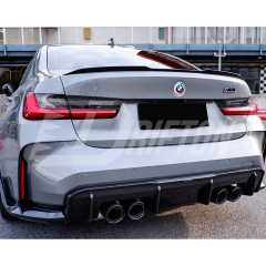 PT Style Dry Carbon Fiber Rear Diffuser For BMW G80 M3 G82 M4 2020-2024