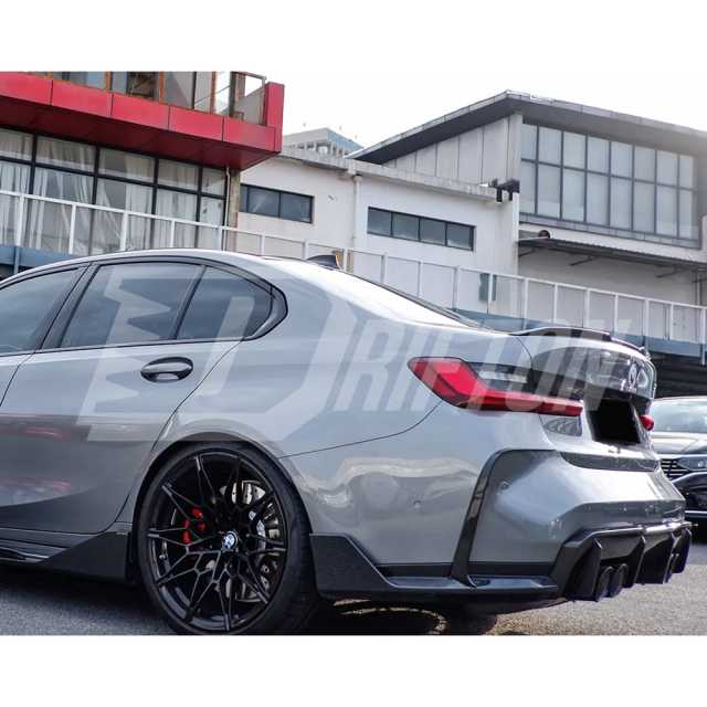 PT Style Dry Carbon Fiber Rear Diffuser For BMW G80 M3 G82 M4 2020-2024