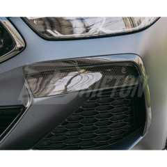 Carbon Fiber Front Bumper Vent Cover Trims For BMW 8 Series G14 G15 2018-2025
