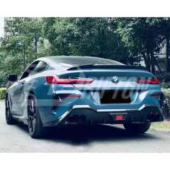 V Style Dry Carbon Fiber Trunk Spoiler Rear Wing For BMW 8 Series G14 G15 G16 2018-2025