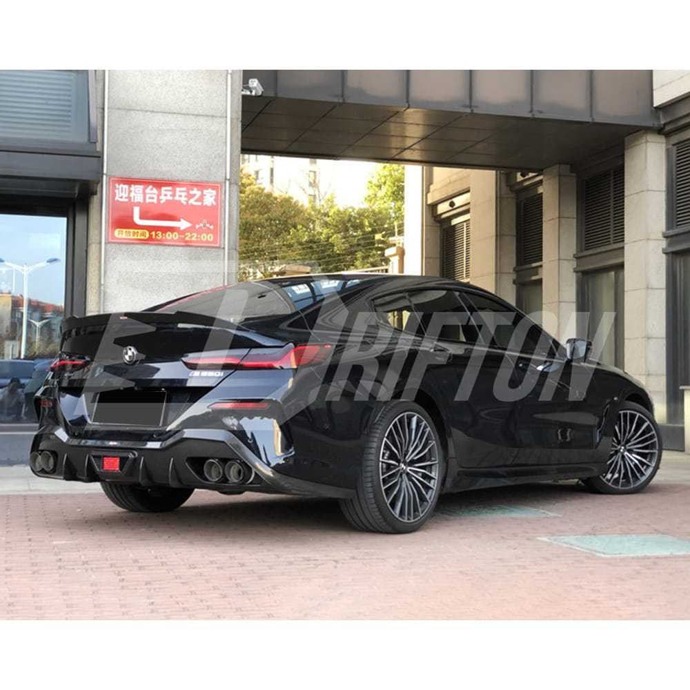 V Style Dry Carbon Fiber Trunk Spoiler Rear Wing For BMW 8 Series G14 G15 G16 2018-2025