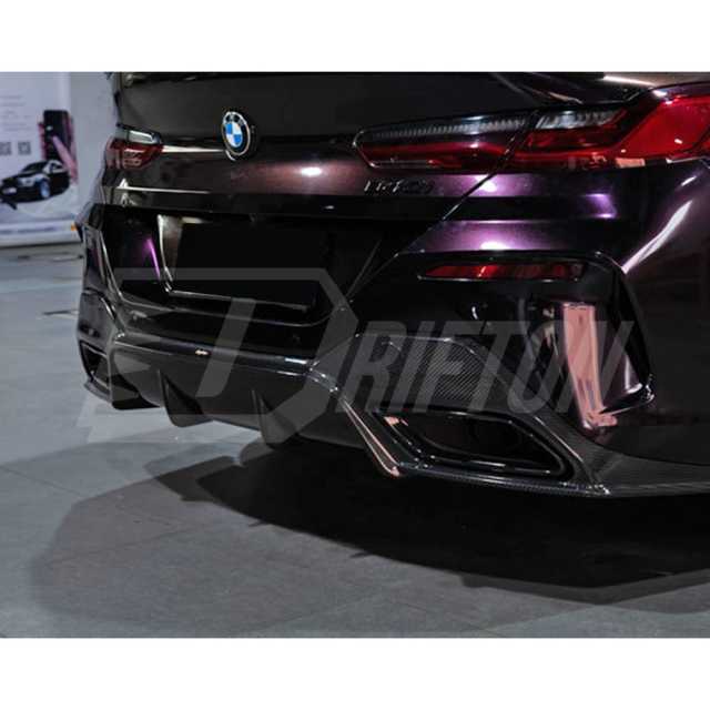 3D Style Dry Carbon Fiber Rear Diffuser For BMW 8 Series G14 G15 G16 2018-2025