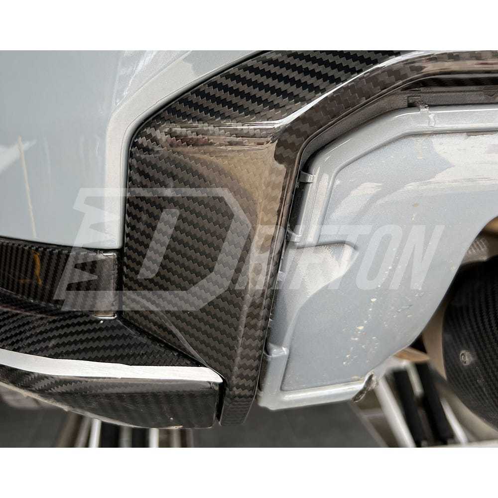 Dry Carbon Fiber Rear Bumper Trim For BMW G80 M3 G82 M4 G83 2020-2024
