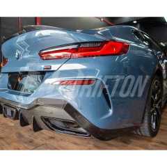 AC Style Carbon Fiber Rear Diffuser For BMW 8 Series G14 G15 G16 2018-2025