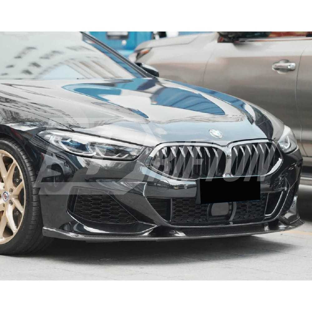 3D Style Dry Carbon Fiber Front Lip For BMW 8 Series G14 G15 G16 2018-2025