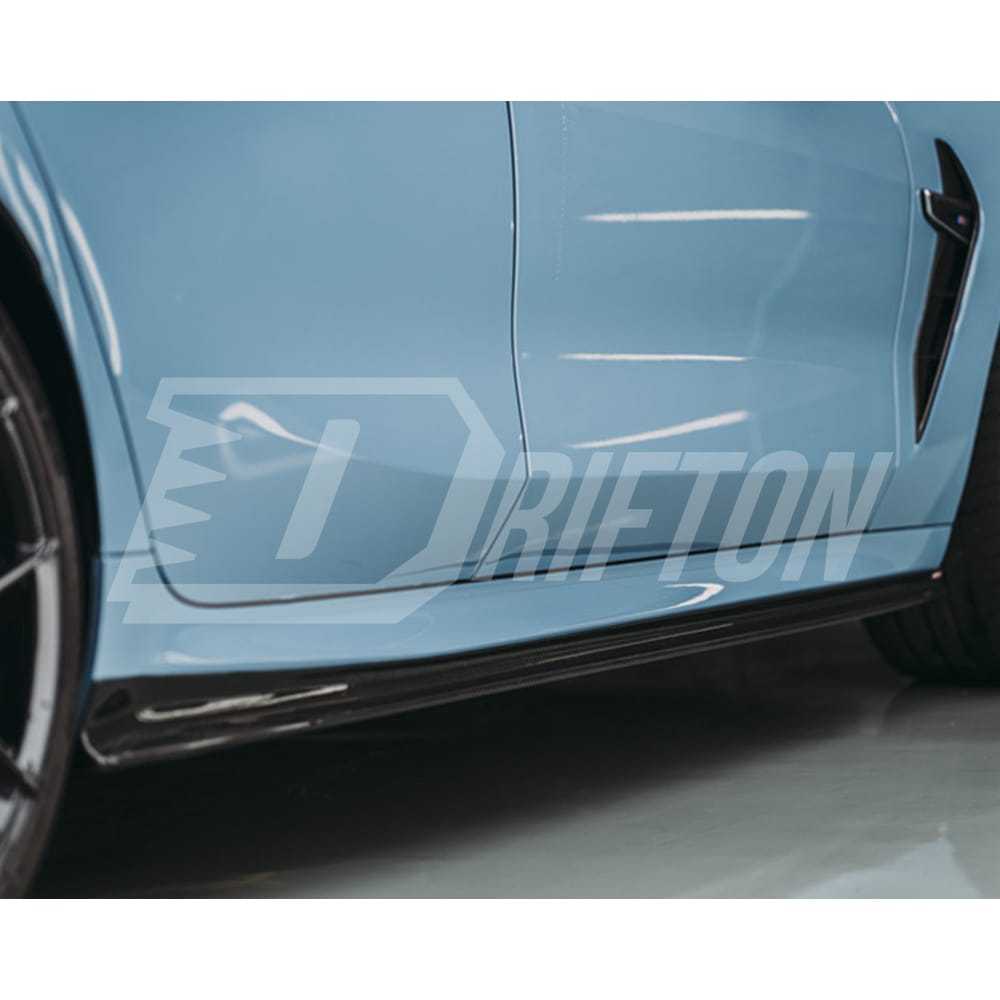 3D Style Dry Carbon Fiber Side Skirt For BMW 8 Series G16 2018-2025