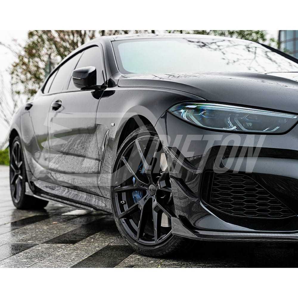 TAKD Style Dry Carbon Fiber Front Lip For BMW 8 Series G14 G15 G16 2018-2025