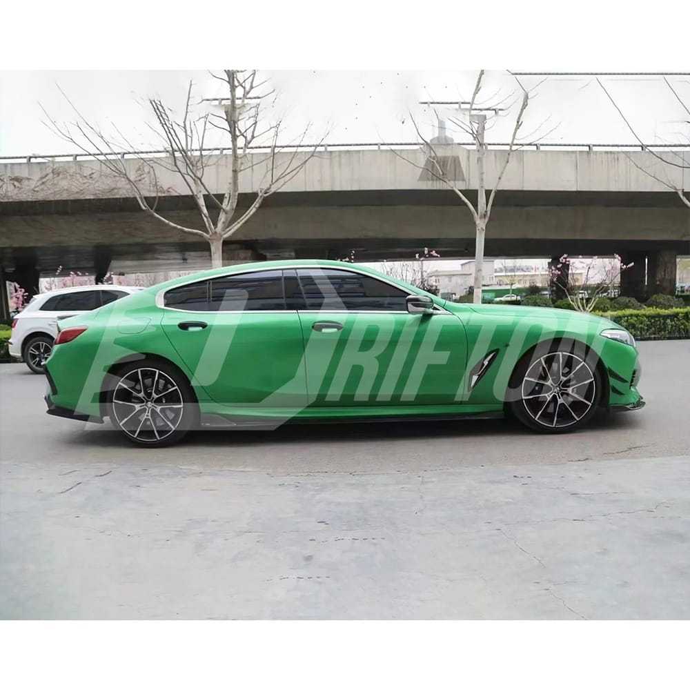 TAKD V2 Style Dry Carbon Fiber Front Canards For BMW 8 Series G16 2018-2025