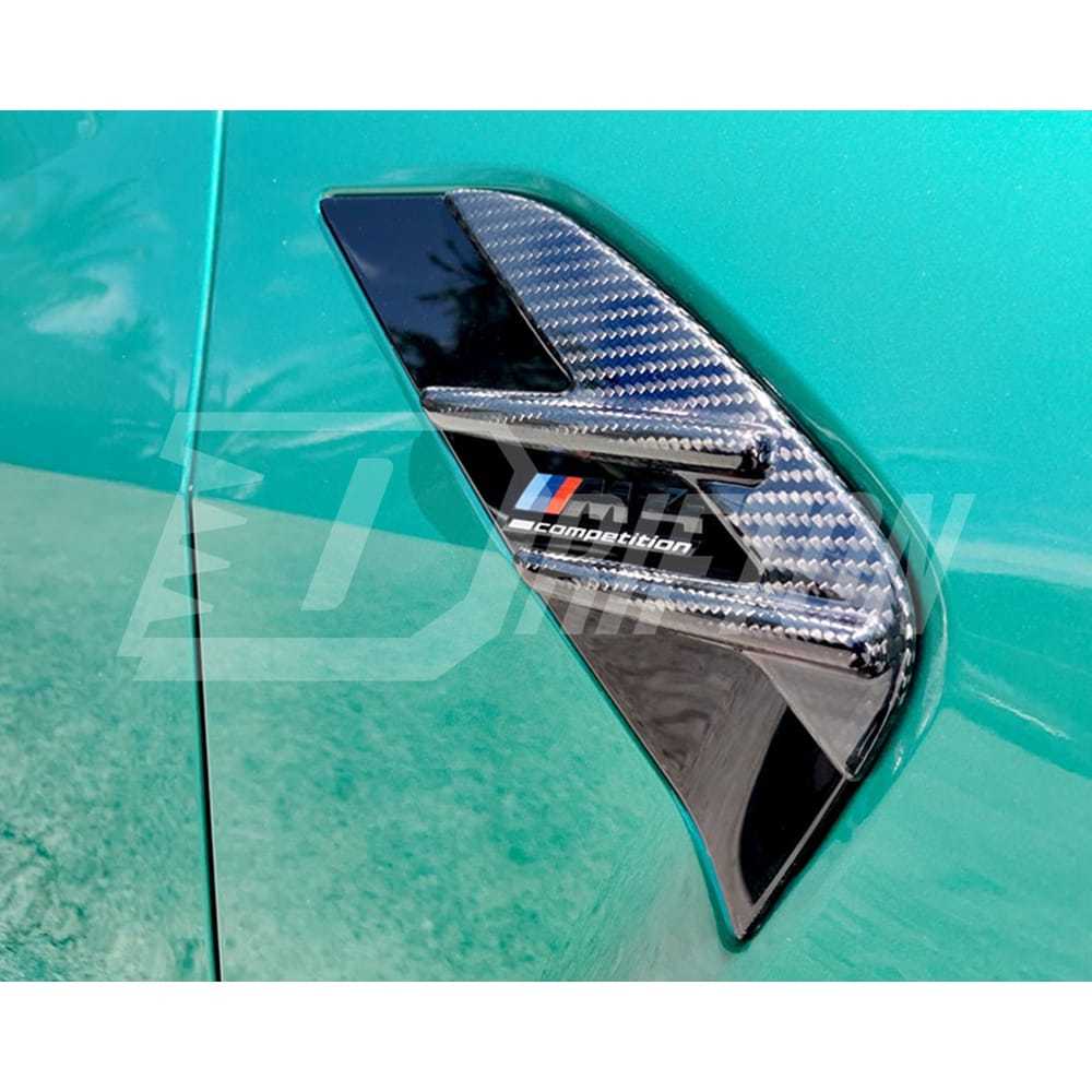 OEM Style Dry Carbon Fiber Fender Vent Trim For BMW G82 M4 G83 2020-2024