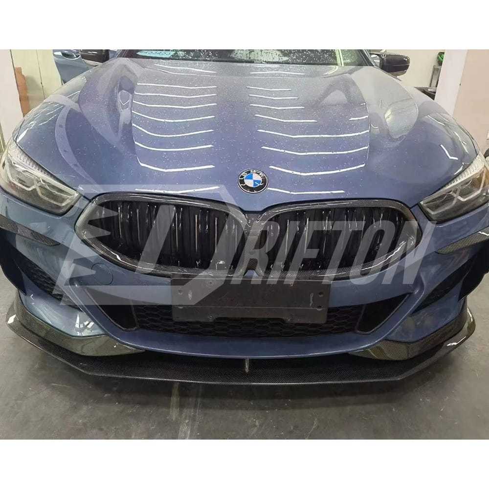 AC Style Carbon Fiber Front Lip For BMW 8 Series G14 G15 G16 2018-2025