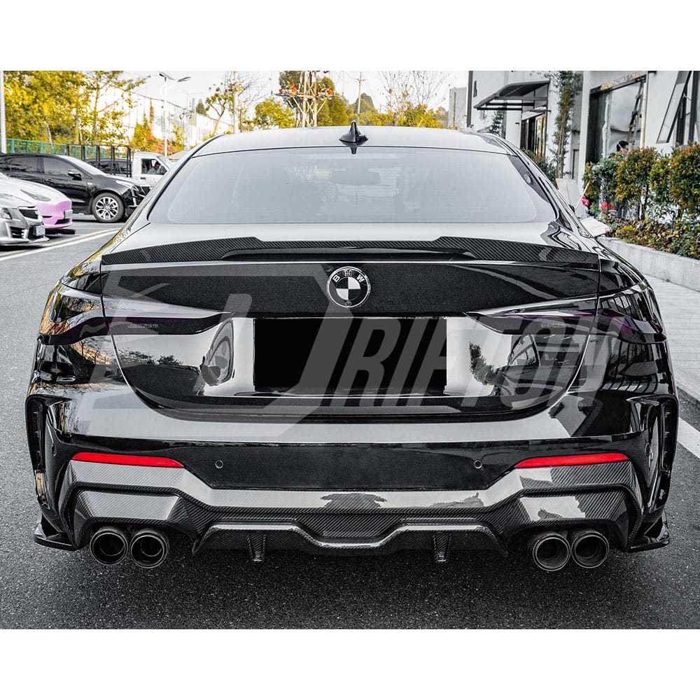 M4 Style Dry Carbon Fiber Trunk Spoiler Rear Wing For BMW G80 M3 G82 M4 2020-2024