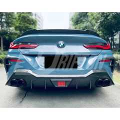 V Style Dry Carbon Fiber Trunk Spoiler Rear Wing For BMW 8 Series G14 G15 G16 2018-2025