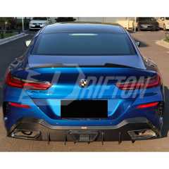 AC Style Dry Carbon Fiber Trunk Spoiler Rear Wing For BMW 8 Series G14 2018-2025