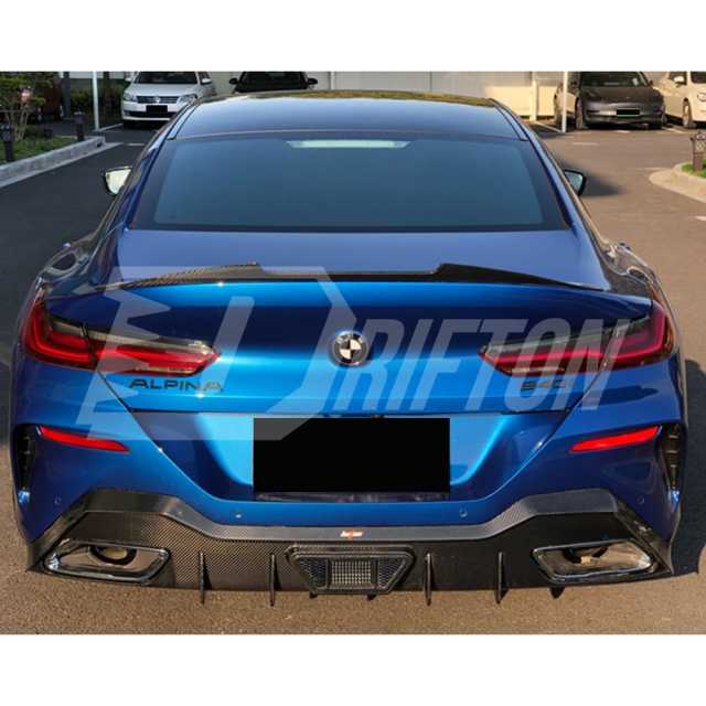 AC Style Dry Carbon Fiber Trunk Spoiler Rear Wing For BMW 8 Series G14 2018-2025
