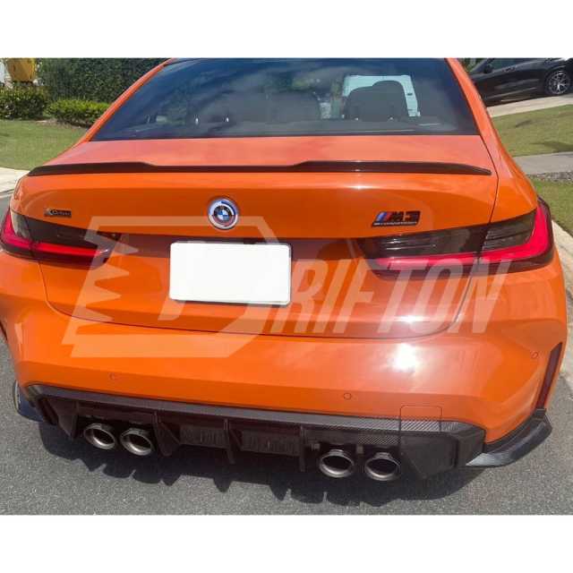 OEM Style Dry Carbon Fiber Rear Splitter For BMW G82 M4 G80 M3 2020-2024