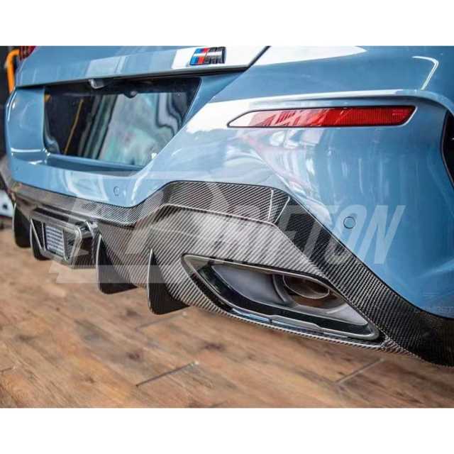 AC Style Carbon Fiber Rear Diffuser For BMW 8 Series G14 G15 G16 2018-2025