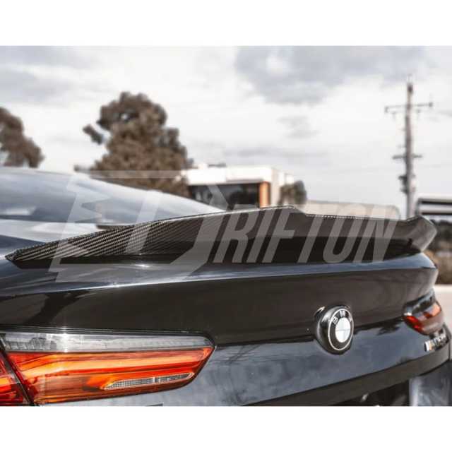 PSM Style Dry Carbon Fiber Rear Spoiler Trunk Wing For BMW 8 Series G14 G15 G16 2018-2025