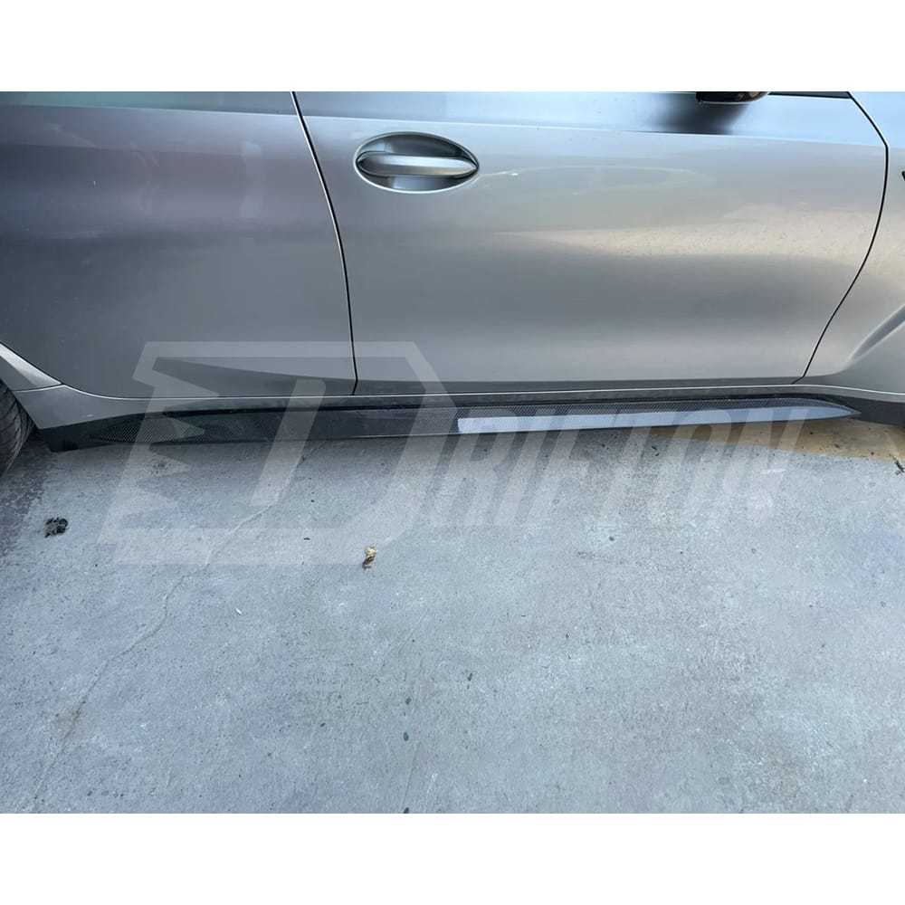OEM Style Dry Carbon Fiber Side Skirt For BMW G80 M3 2020-2024