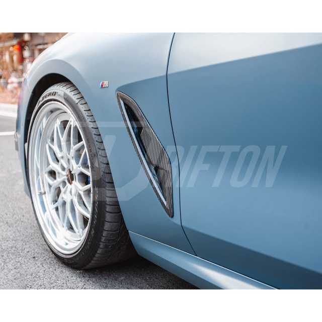 Dry Carbon Fiber Fender Side Vents Trim Cover For BMW 8 Series G14 G15 G16 2018-2025