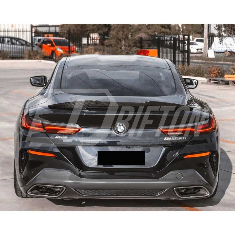 PSM Style Dry Carbon Fiber Rear Spoiler Trunk Wing For BMW 8 Series G14 G15 G16 2018-2025