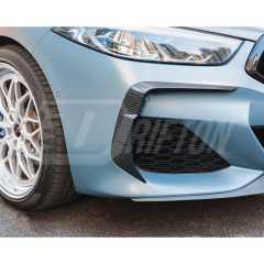 X Style Dry Carbon Fiber Front Canards For BMW 8 Series G14 G15 G16 2018-2025