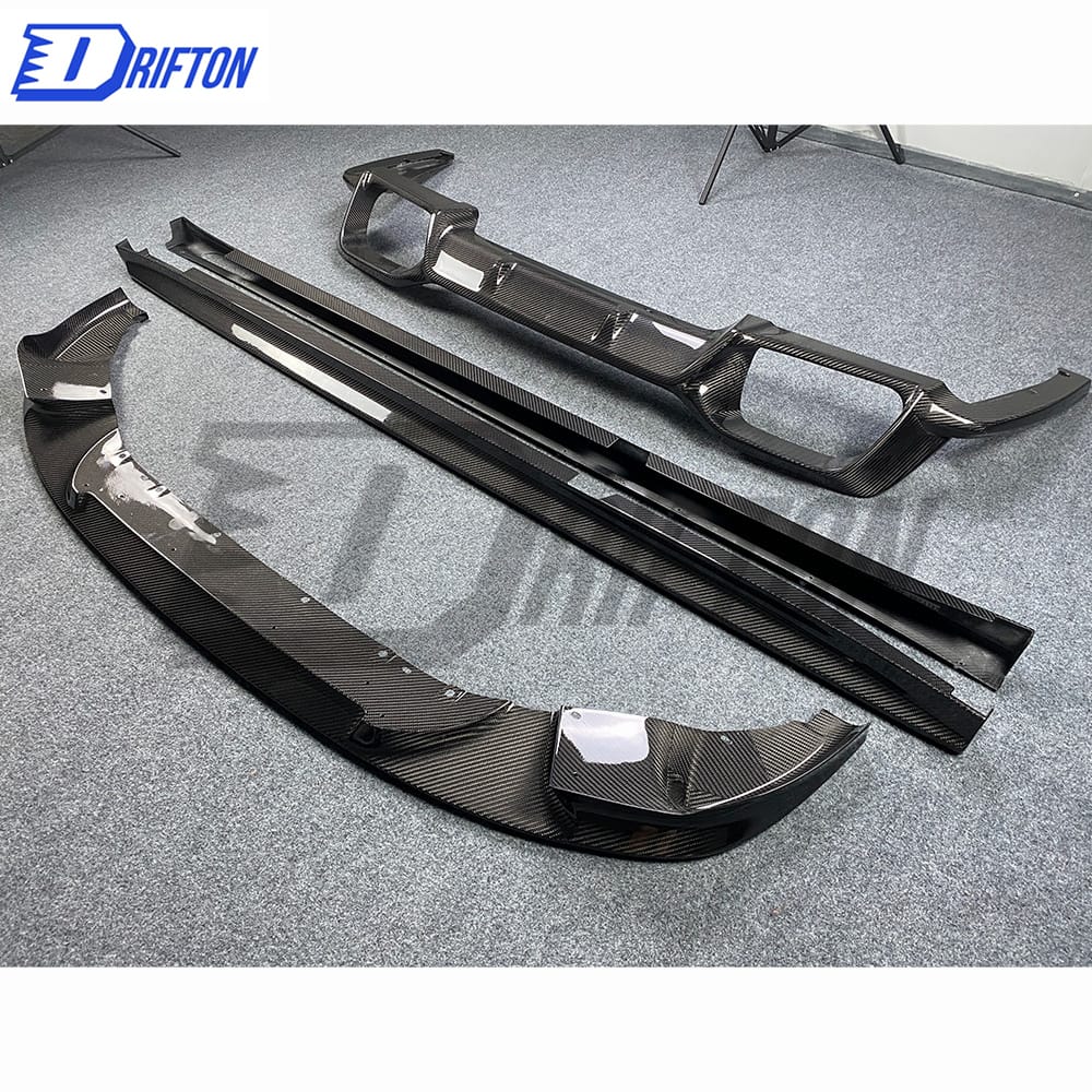 3D Style Dry Carbon Fiber Aero Body Kit For BMW F98 X4M 2019-2021